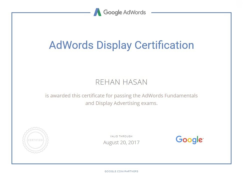 Adwords-Display-Certification