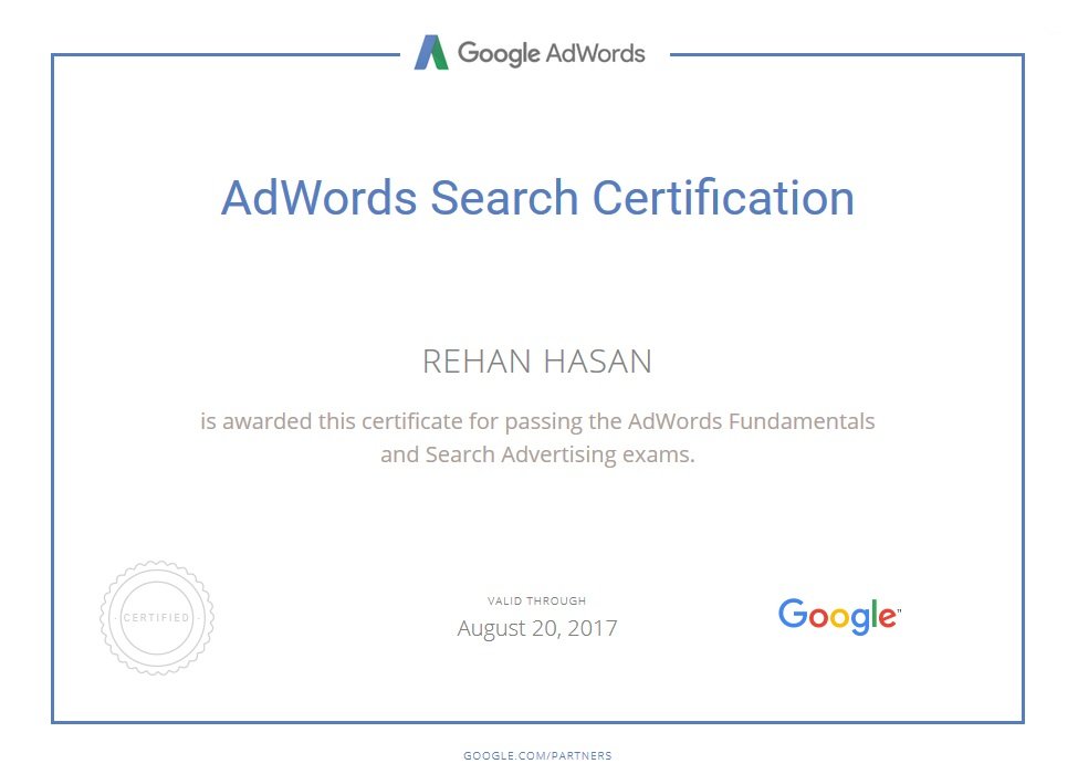 Adwords-Search-Certification